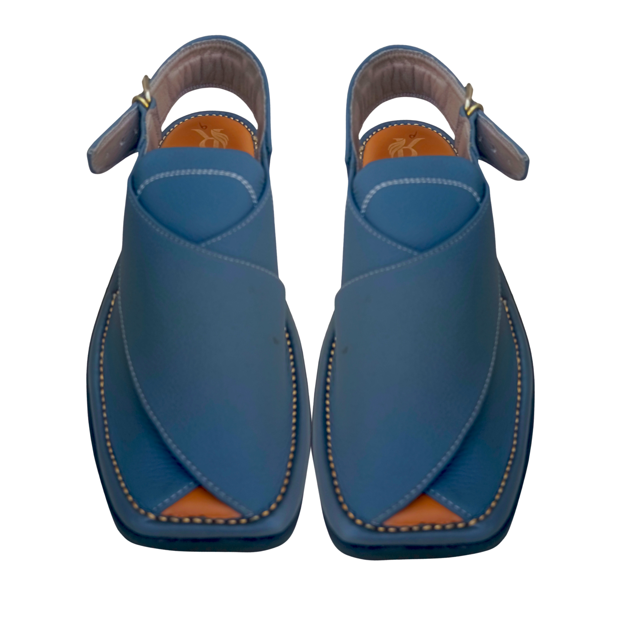 Gray zardari premium hand made chappal