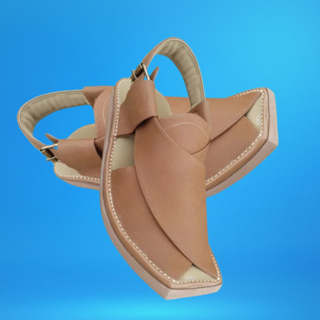 Light Brown kaptan premium hand made chappal