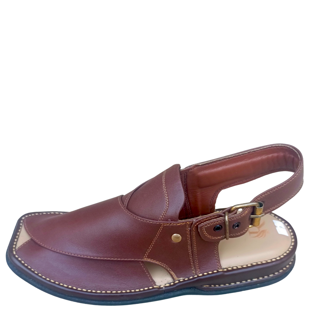 Zardari brown premium hand made chappal