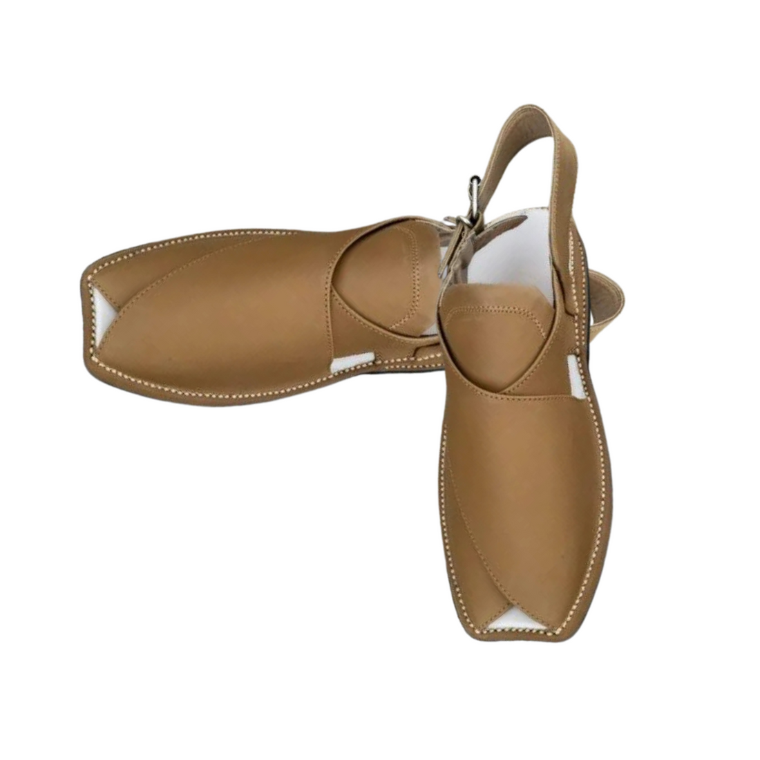 Zardari light brown premium hand made chappal