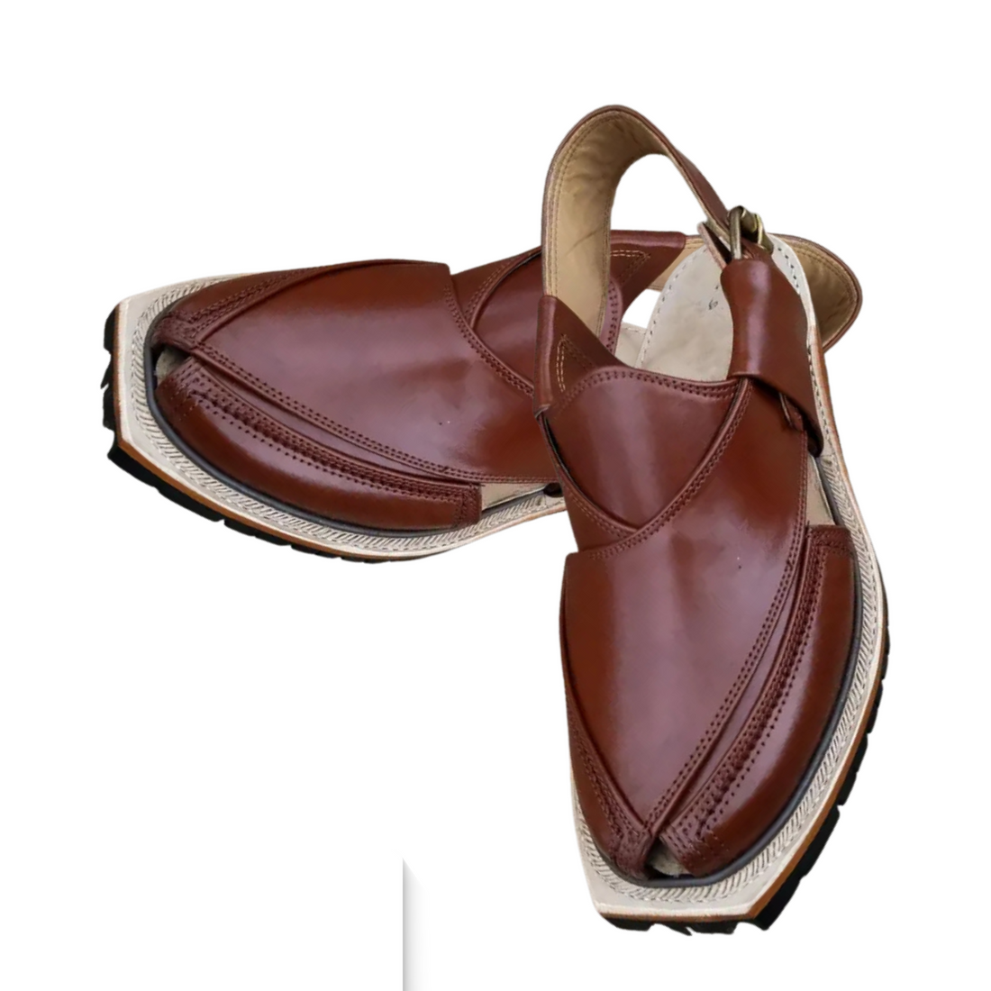Norozi Brown premium hand made chappal (Made on Demand)