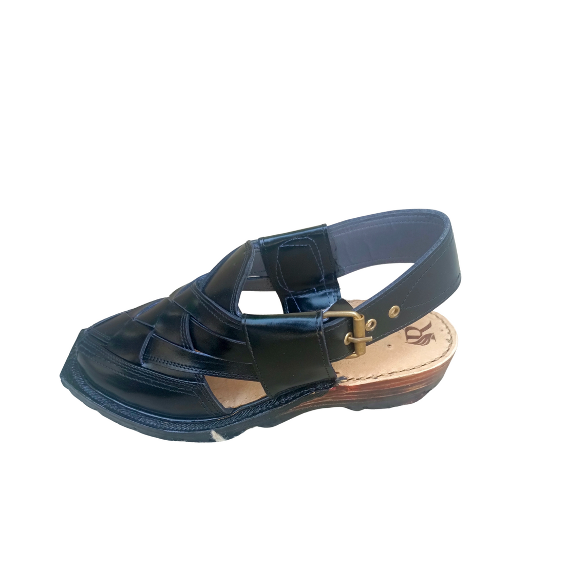 Black Norozi hand made Chappal