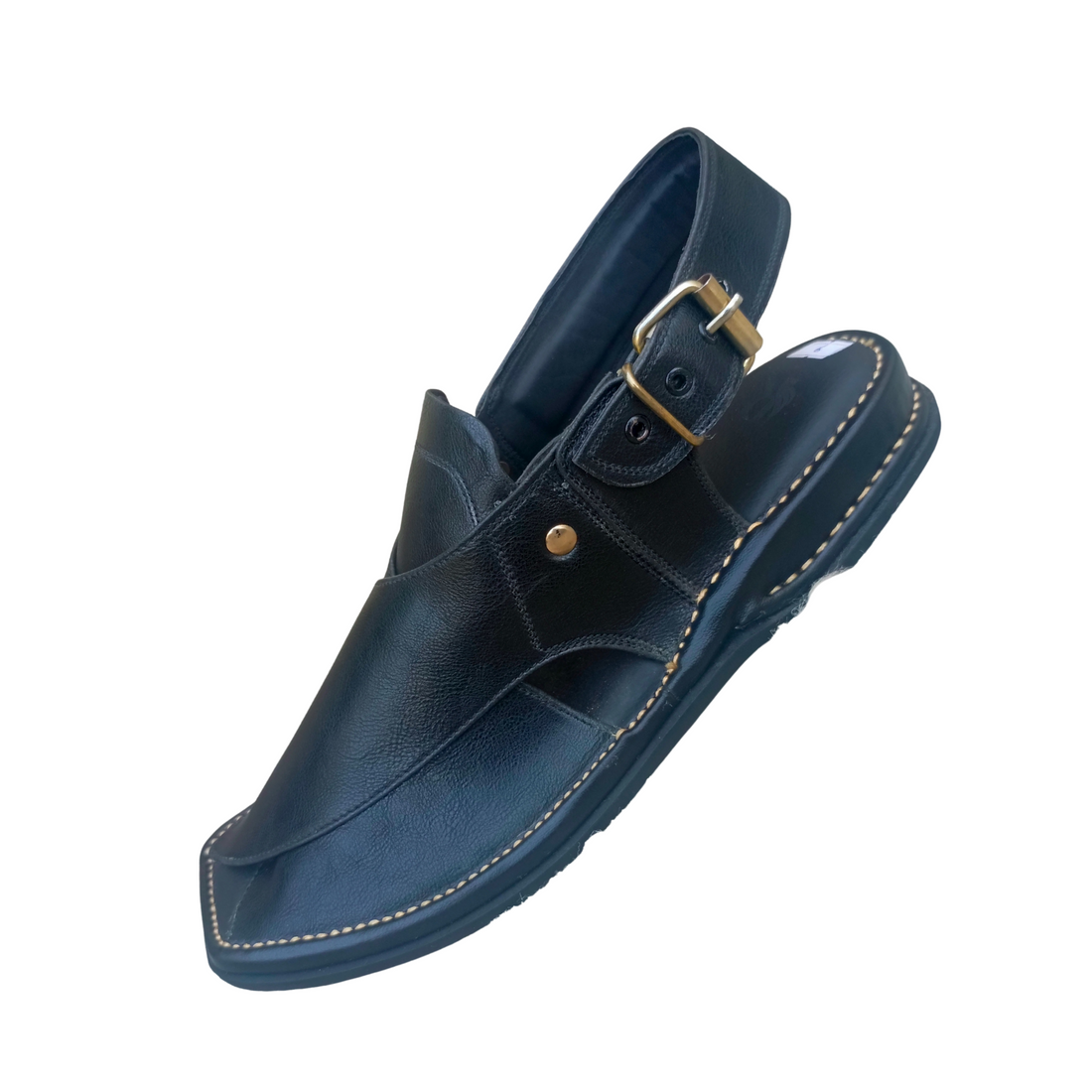 Zardari black premium hand made chappal