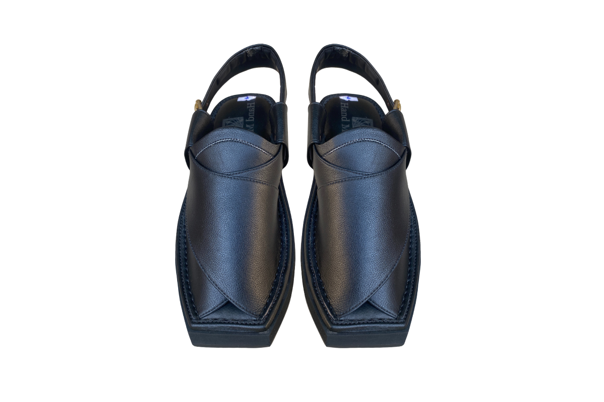 Black kaptan premium Hand made chappal